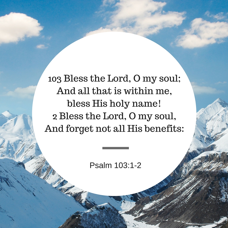Salmos 103:1-2 NTV - Bible Scripture Image - Bible Portal
